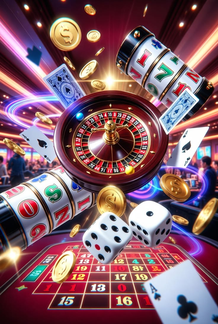 Roulette wheel close up
